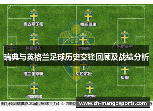 瑞典与英格兰足球历史交锋回顾及战绩分析